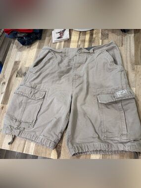 Cargo Men's Beige Utility Cargo Shorts